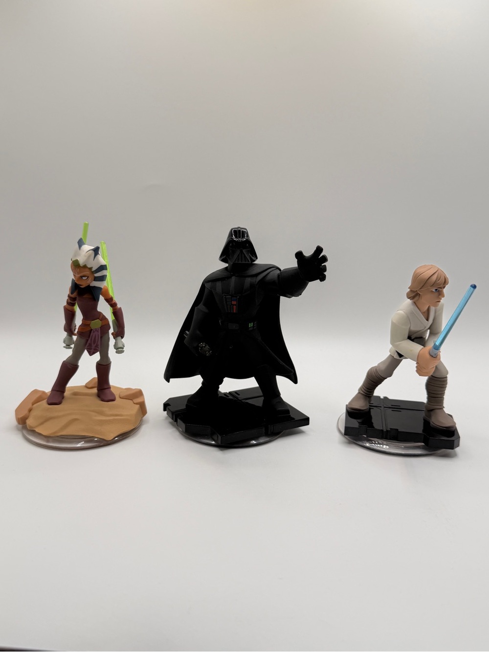 Disney Infinity 3.0 Star Wars Figure SETDarth Vader, Ahsoka Tano, Luke Skywalker